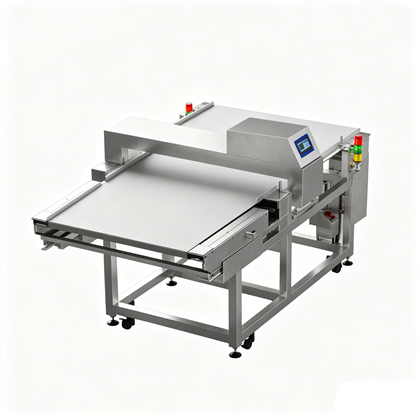 Ultra Wide Conveyor Metal Detector for Large Product Coverage Ultra wide conveyor metal detector scanning bulk food products across a broad belt span